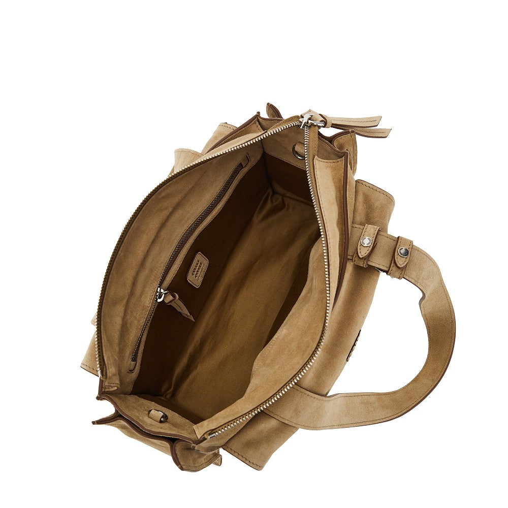 'Utilitaire' suede leather bag