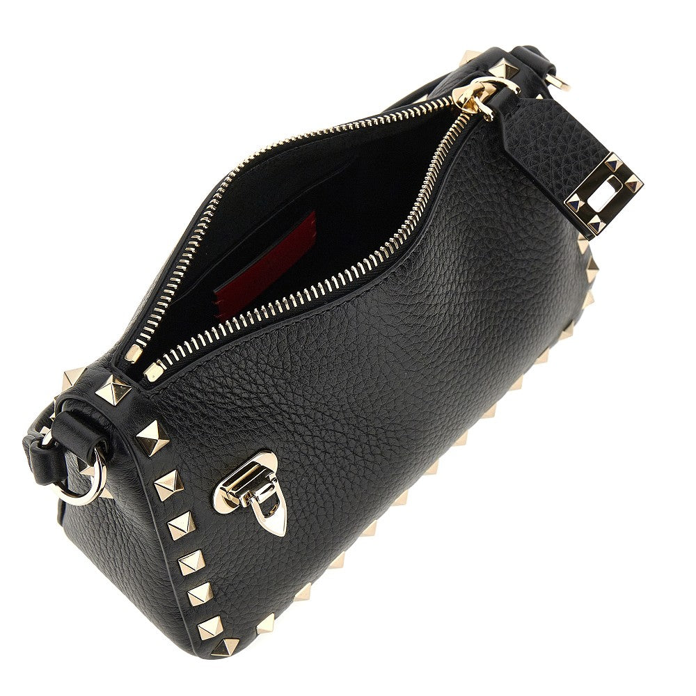 Grained leather 'Rockstud' small bag