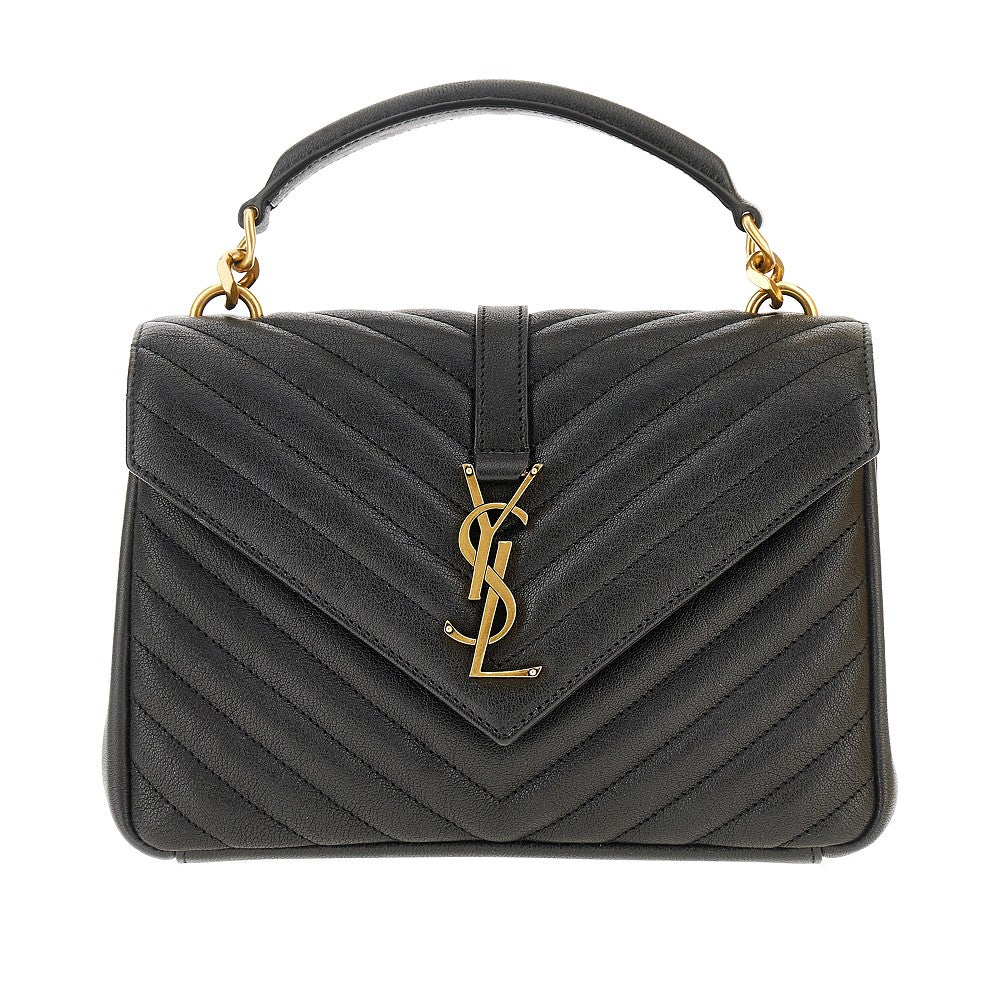 Quilted leather medium 'College' bag