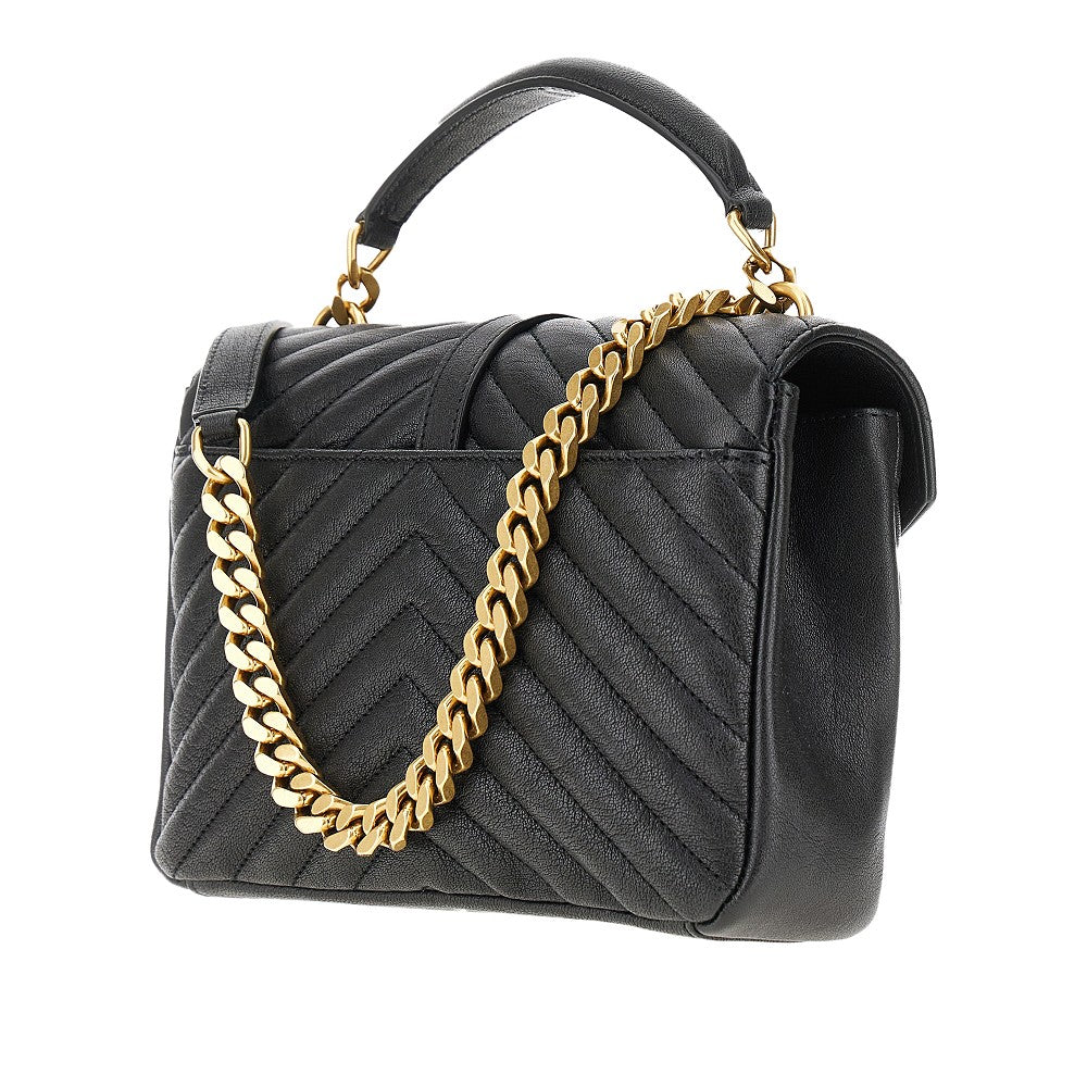 Quilted leather medium 'College' bag