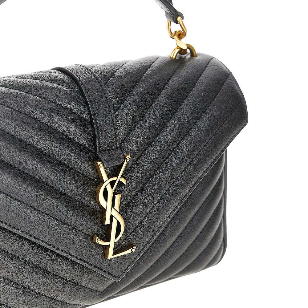 Quilted leather medium 'College' bag