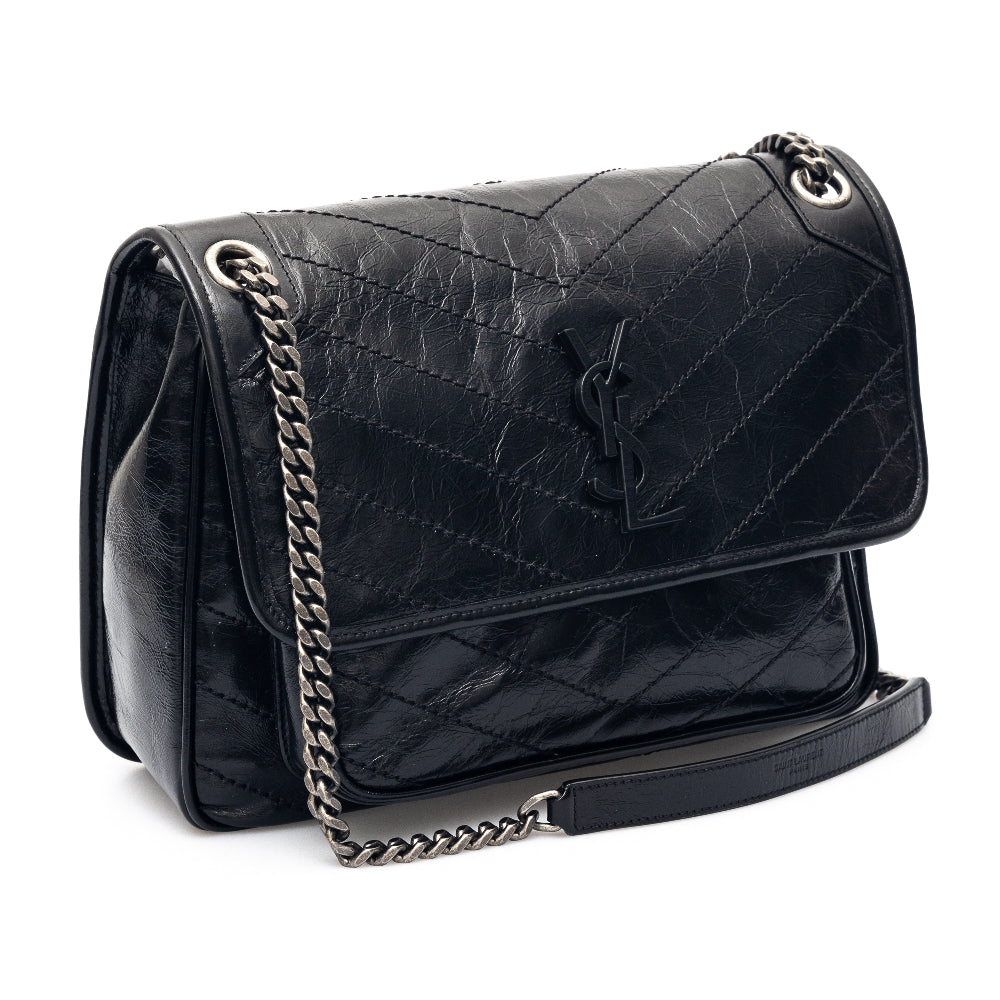 Wrinkled leather medium Niki bag