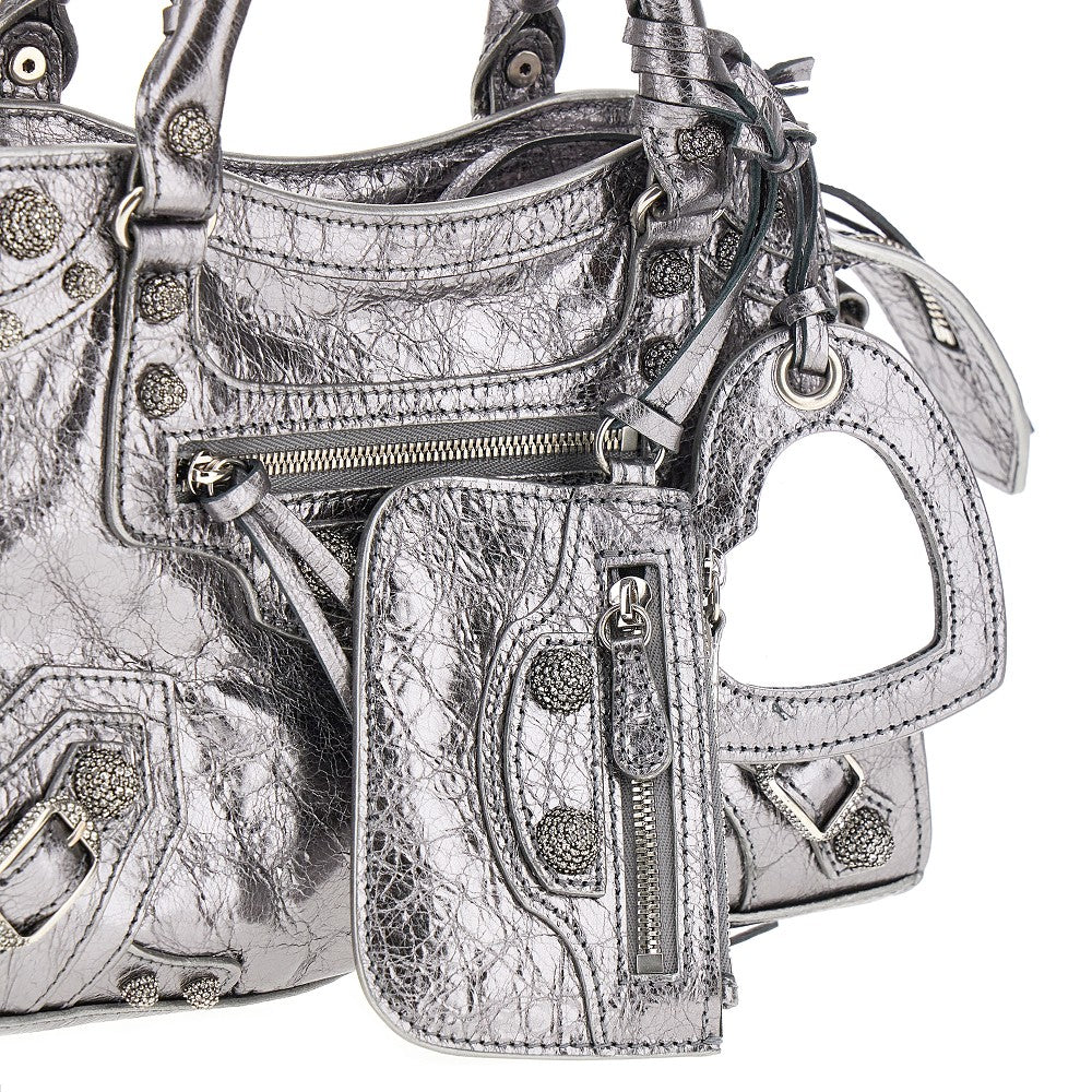 Metallized Arena leather Neo Cagole XS bag