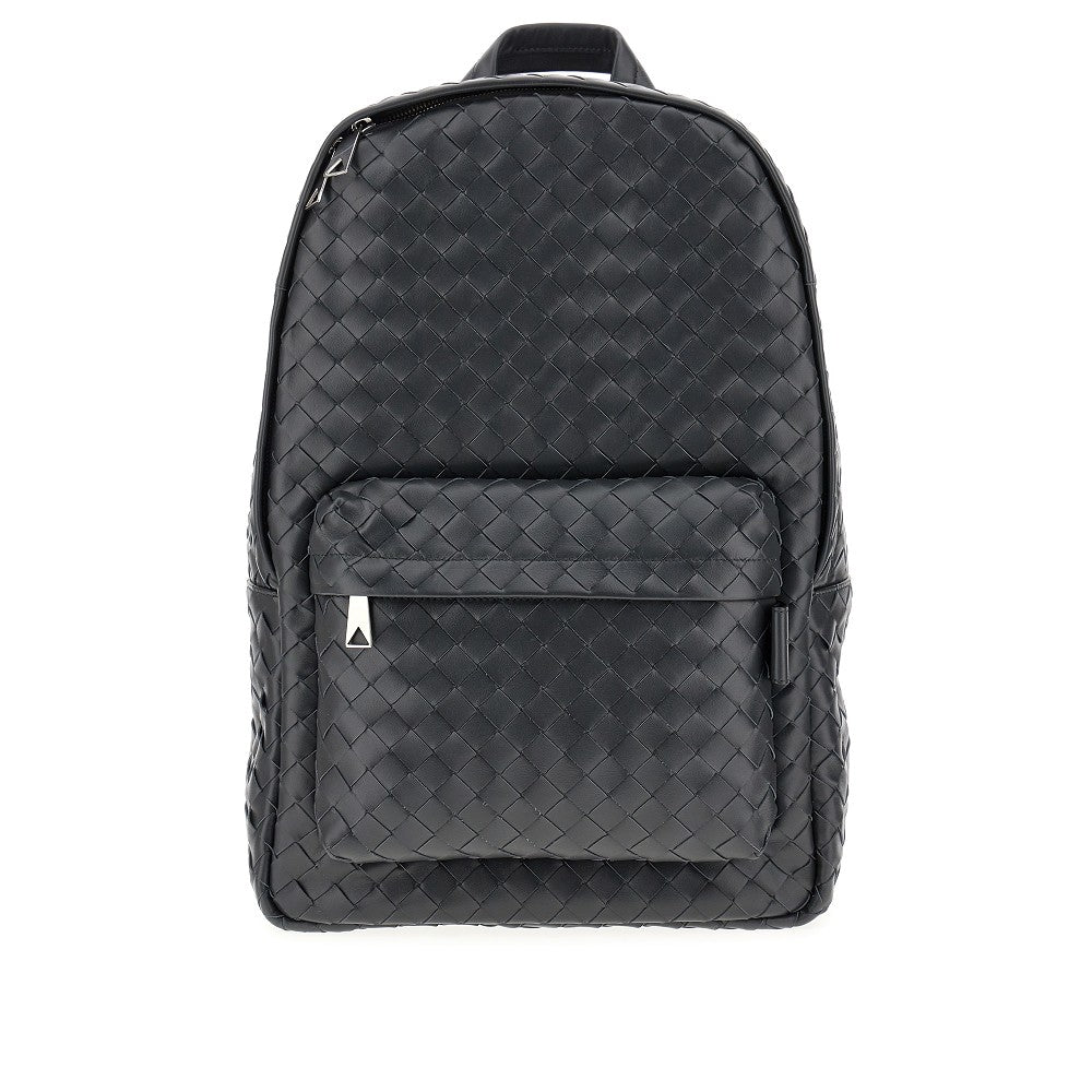 Intrecciato leather medium backpack