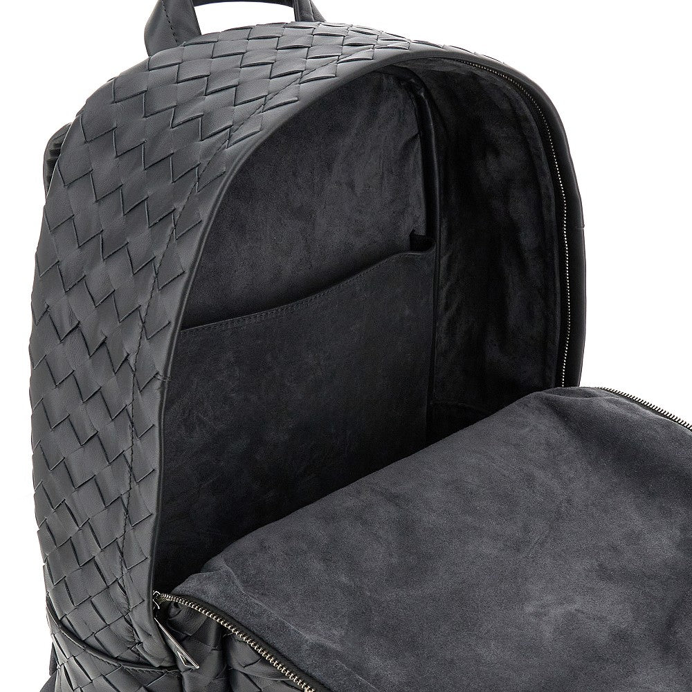 Intrecciato leather medium backpack