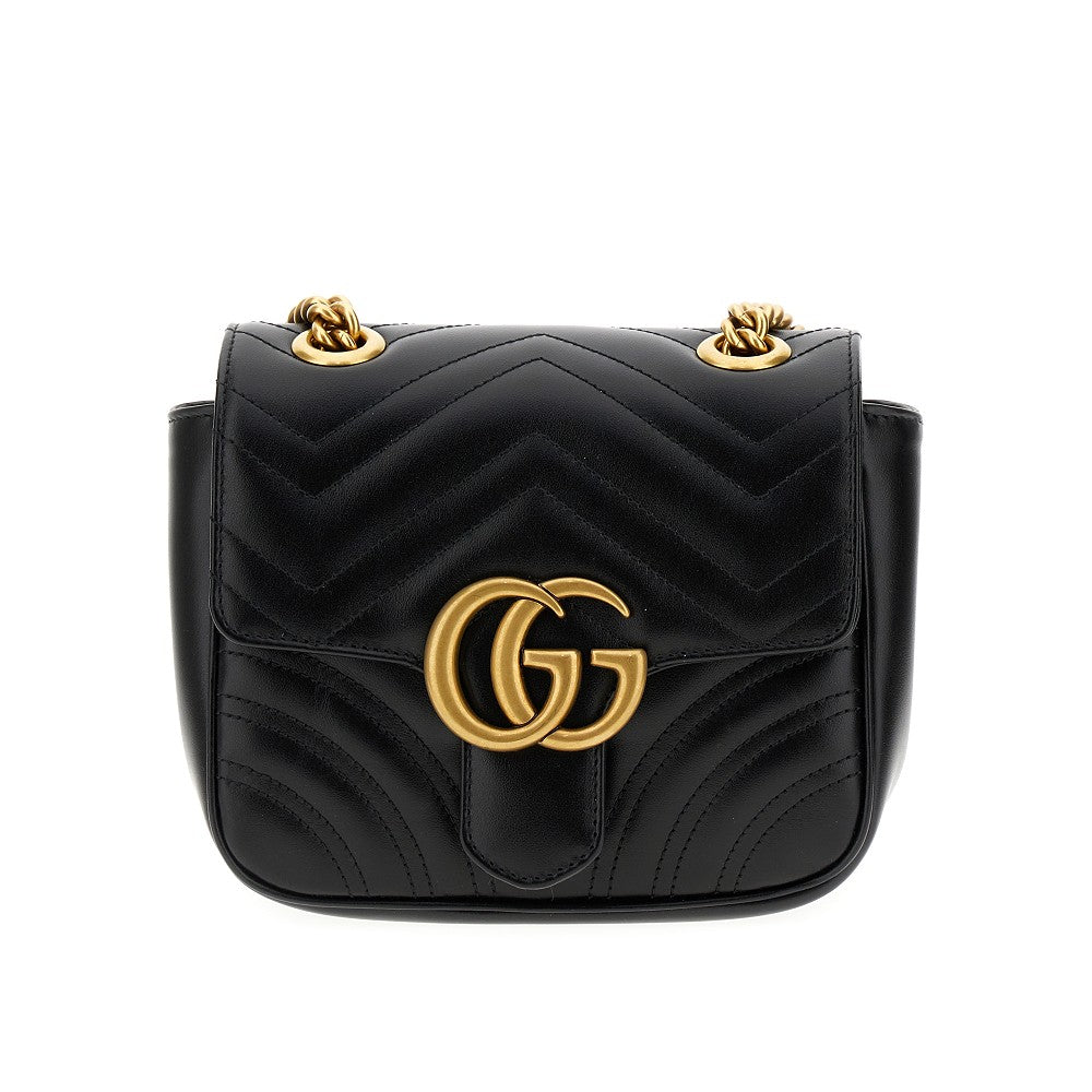 Quilted leather &#39;GG Marmont&#39; mini bag