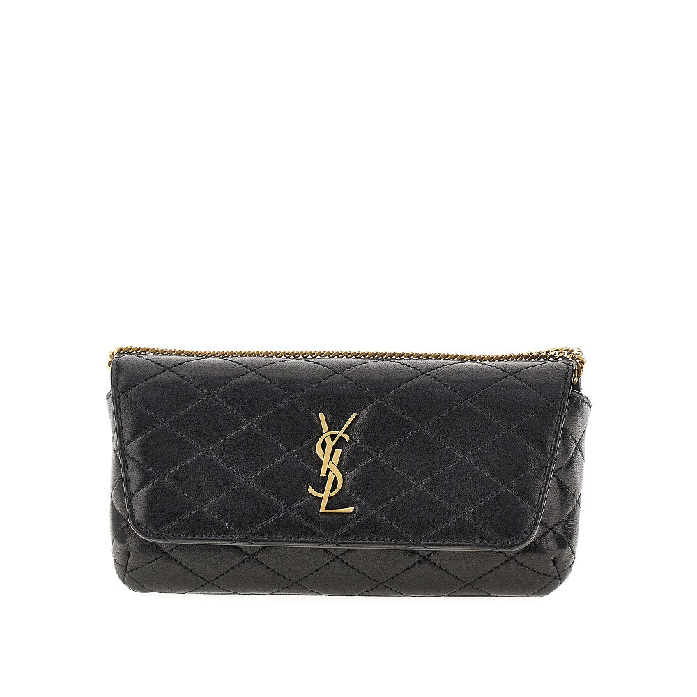 'Gaby' leather sunglasses pouch on chain