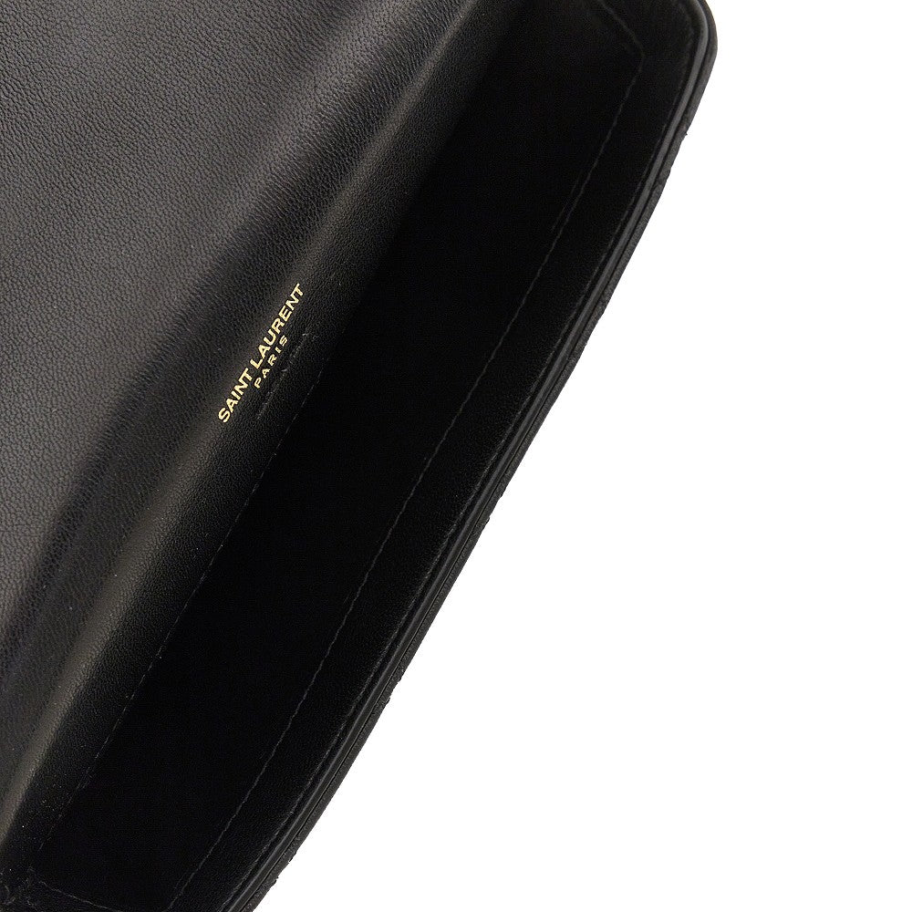 'Gaby' leather sunglasses pouch on chain