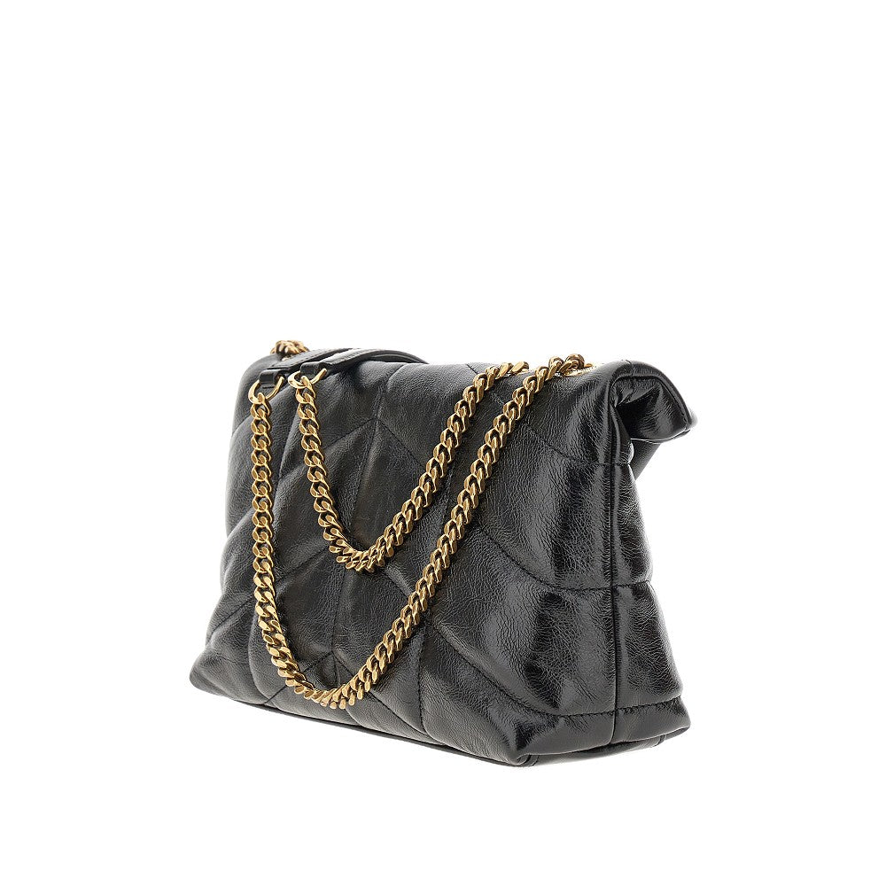 Quilted shiny leather &#39;Puffer toy&#39; bag