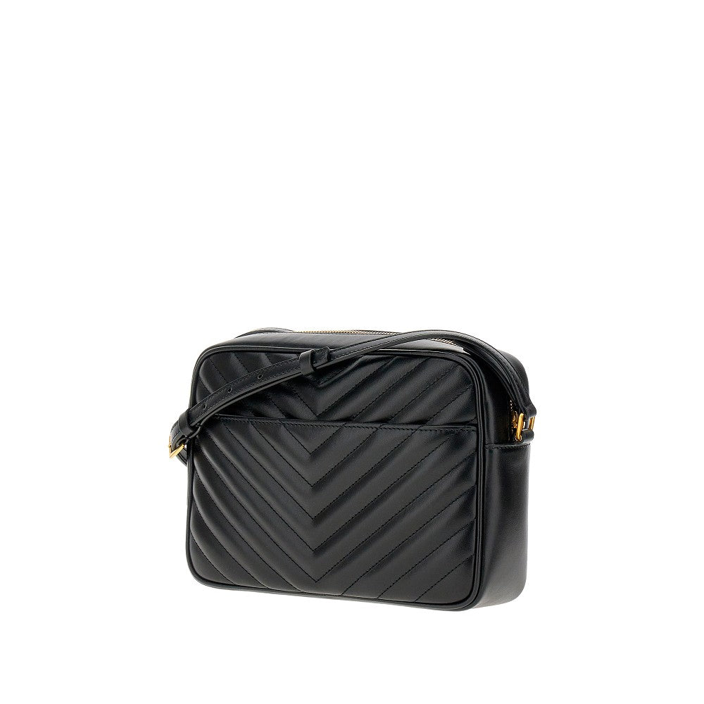 Quilted leather &#39;Lou&#39; crossbody bag