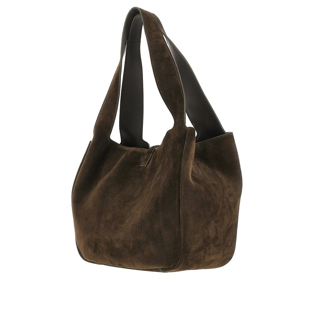 Suede leather 'Bea' shopping bag