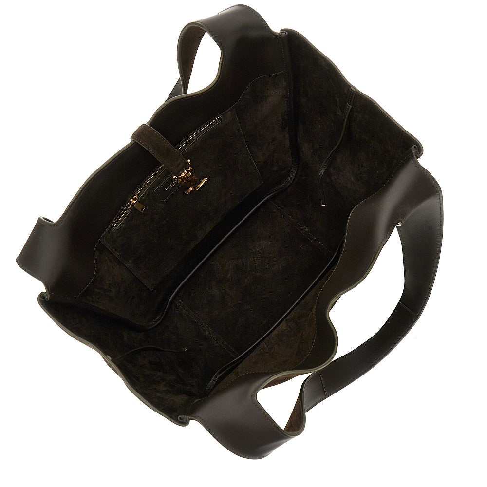 Suede leather 'Bea' shopping bag