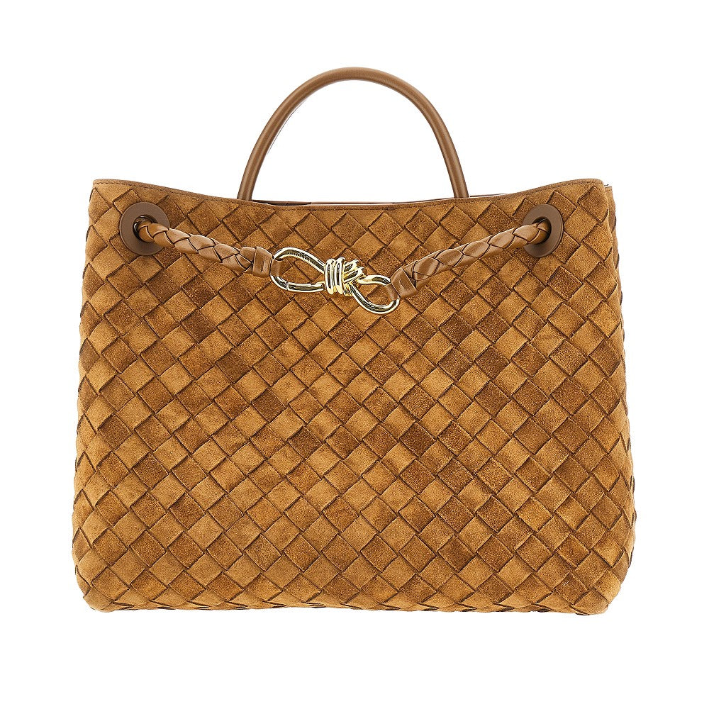 Suede leather medium 'Andiamo' bag
