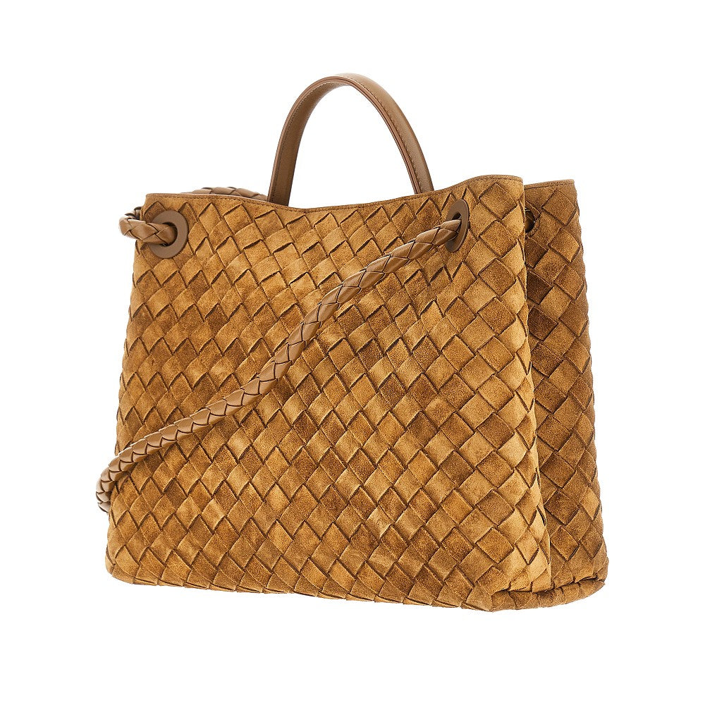 Suede leather medium 'Andiamo' bag