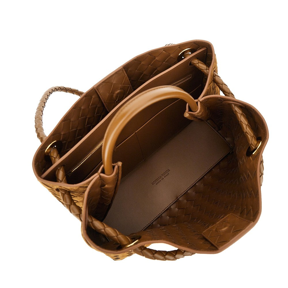 Suede leather medium 'Andiamo' bag