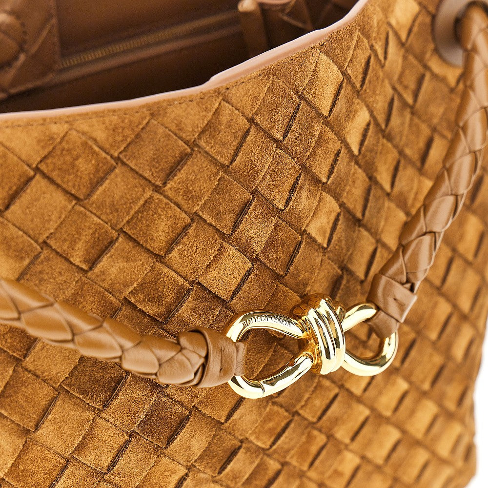 Suede leather medium 'Andiamo' bag