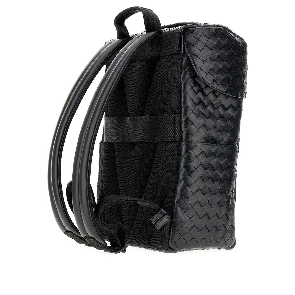 Intrecciato leather backpack
