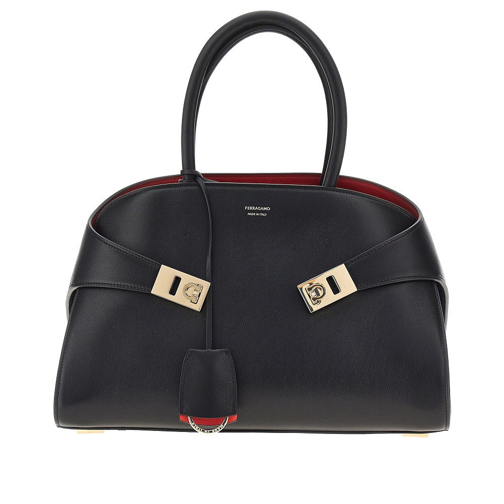 Leather medium 'Hug' bag