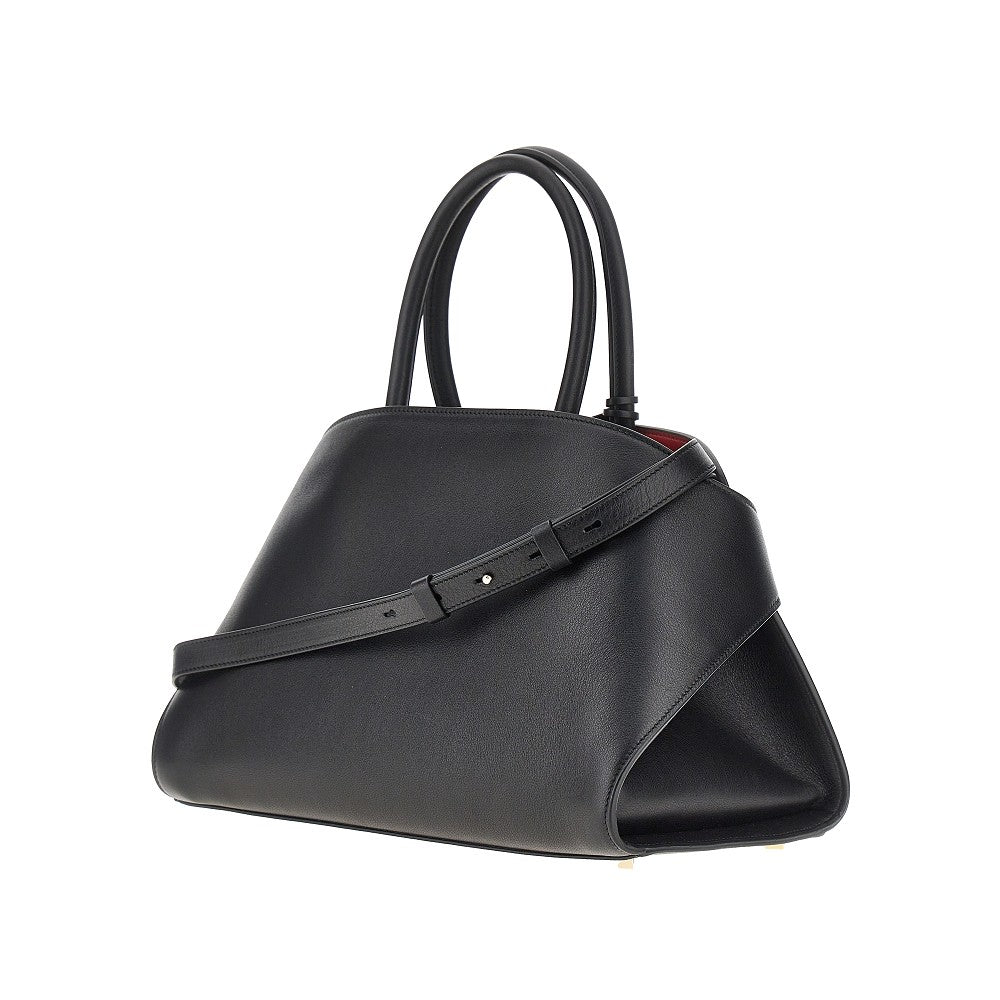 Leather medium 'Hug' bag