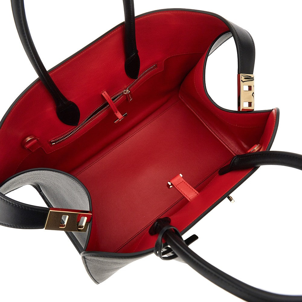 Leather medium 'Hug' bag