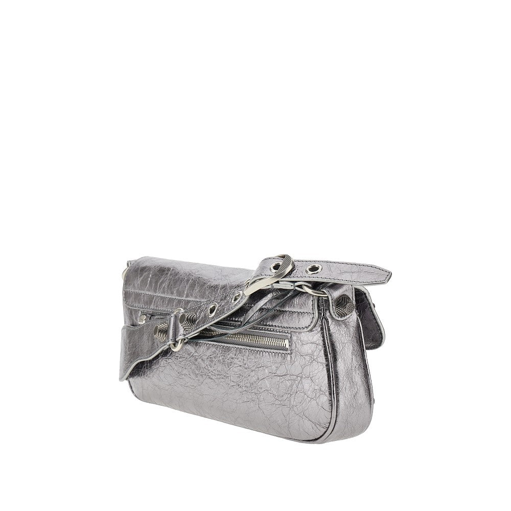 &#39;Le Cagole&#39; S metallized Arena leather bag