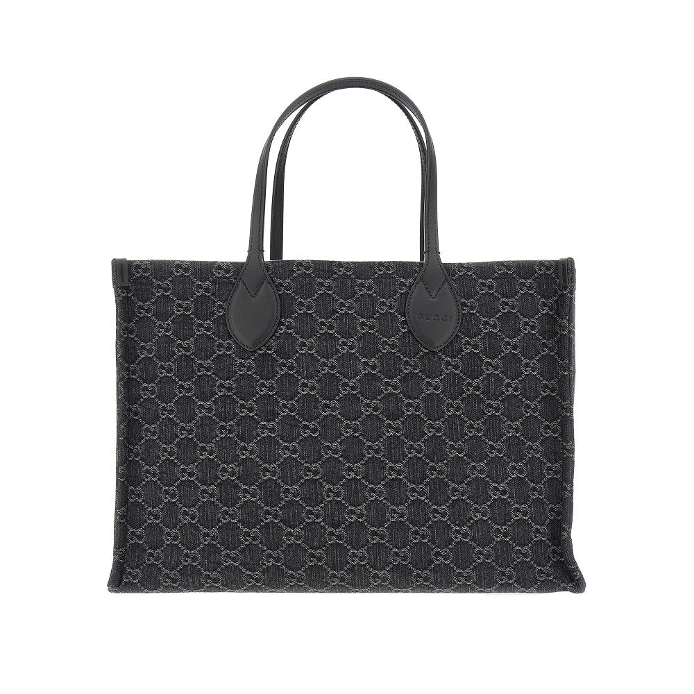 GG denim large &#39;Ophidia&#39; shopping bag