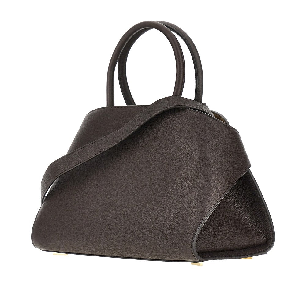 'Hug' grained leather bag