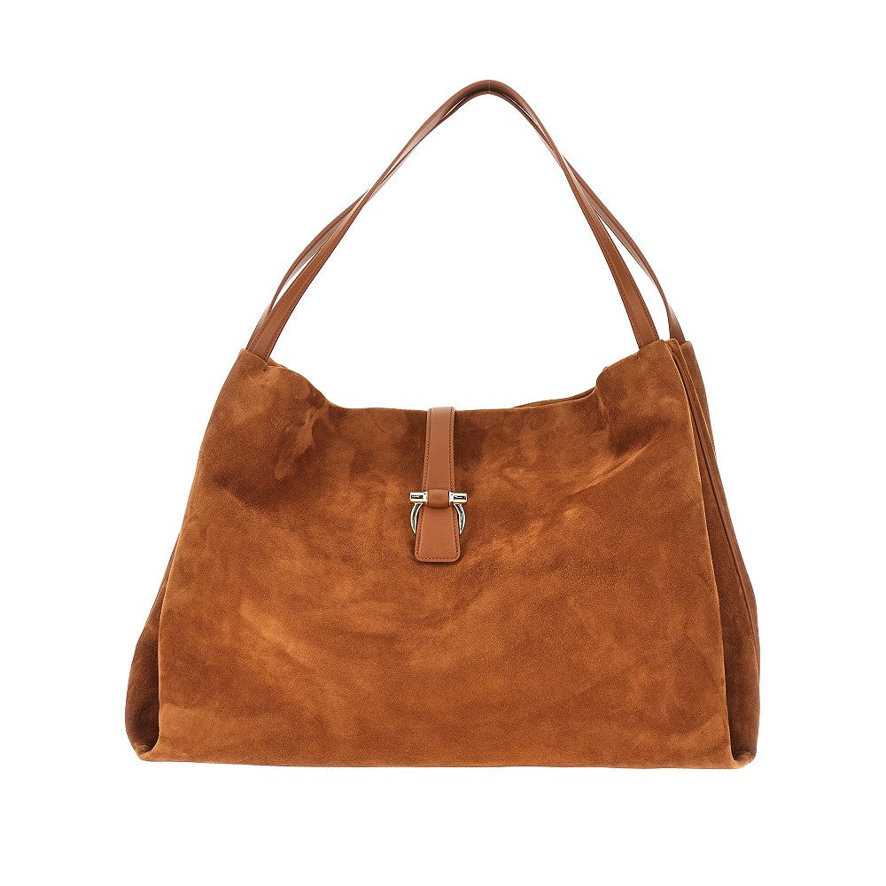 Tote bag 'Ferragamo Mia' grande in suede
