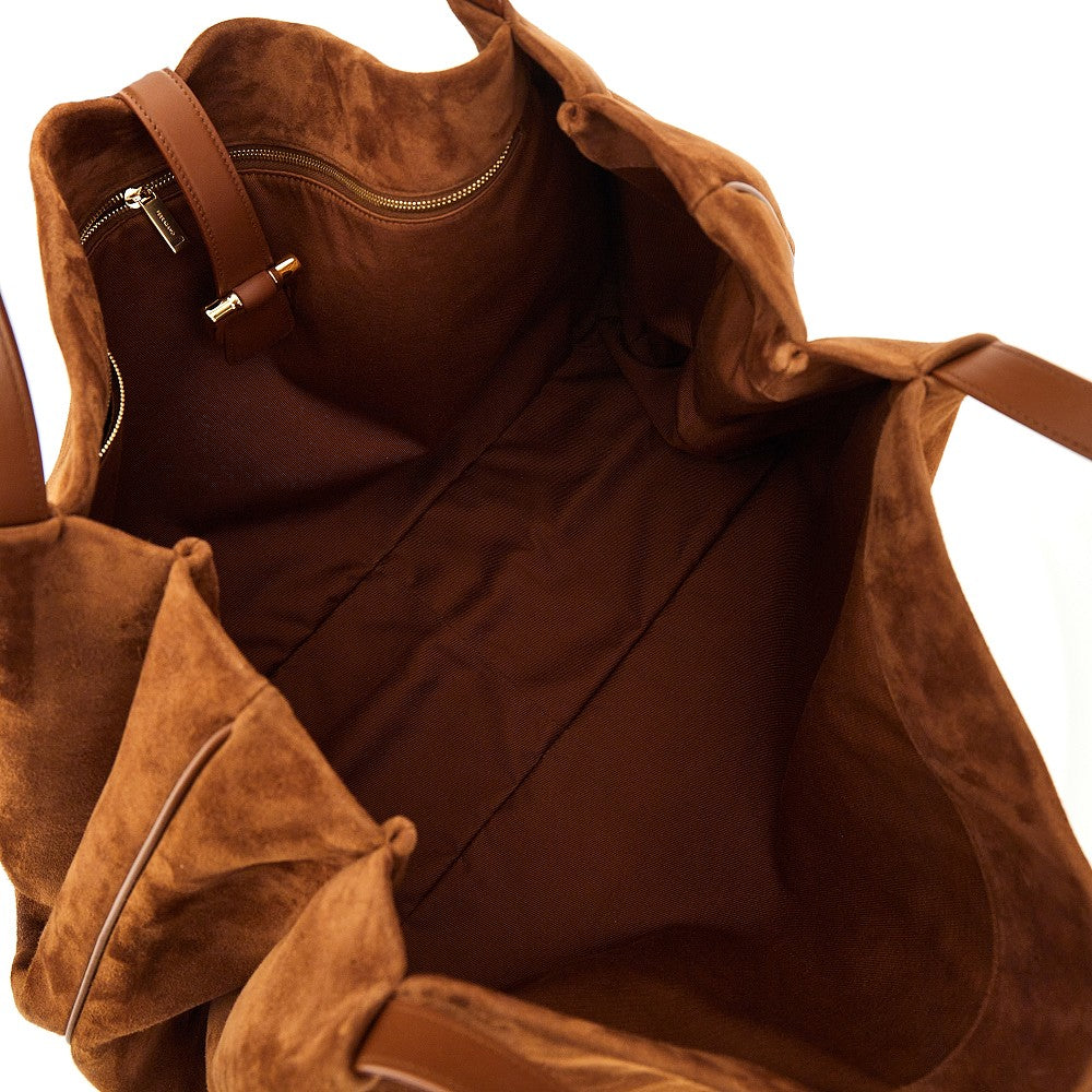 Tote bag 'Ferragamo Mia' grande in suede