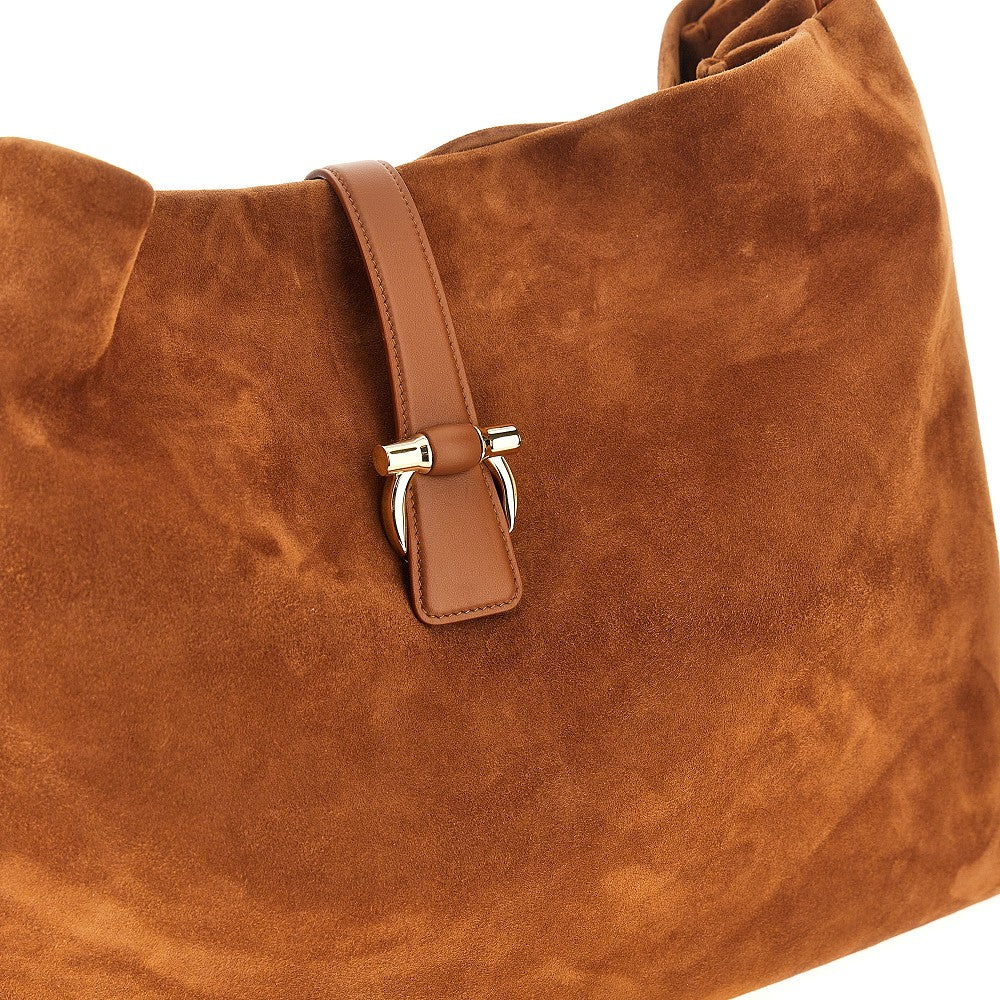 Tote bag 'Ferragamo Mia' grande in suede