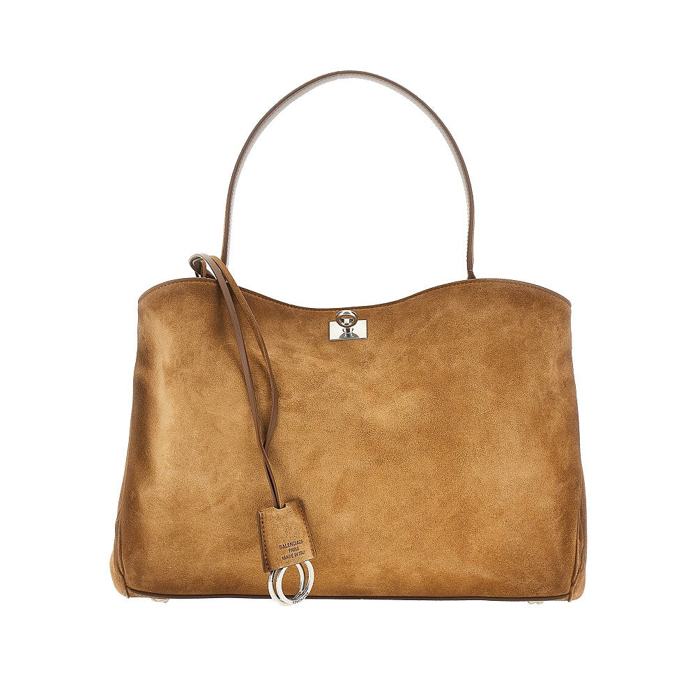 Borsa 'Rodeo' media in pelle scamosciata