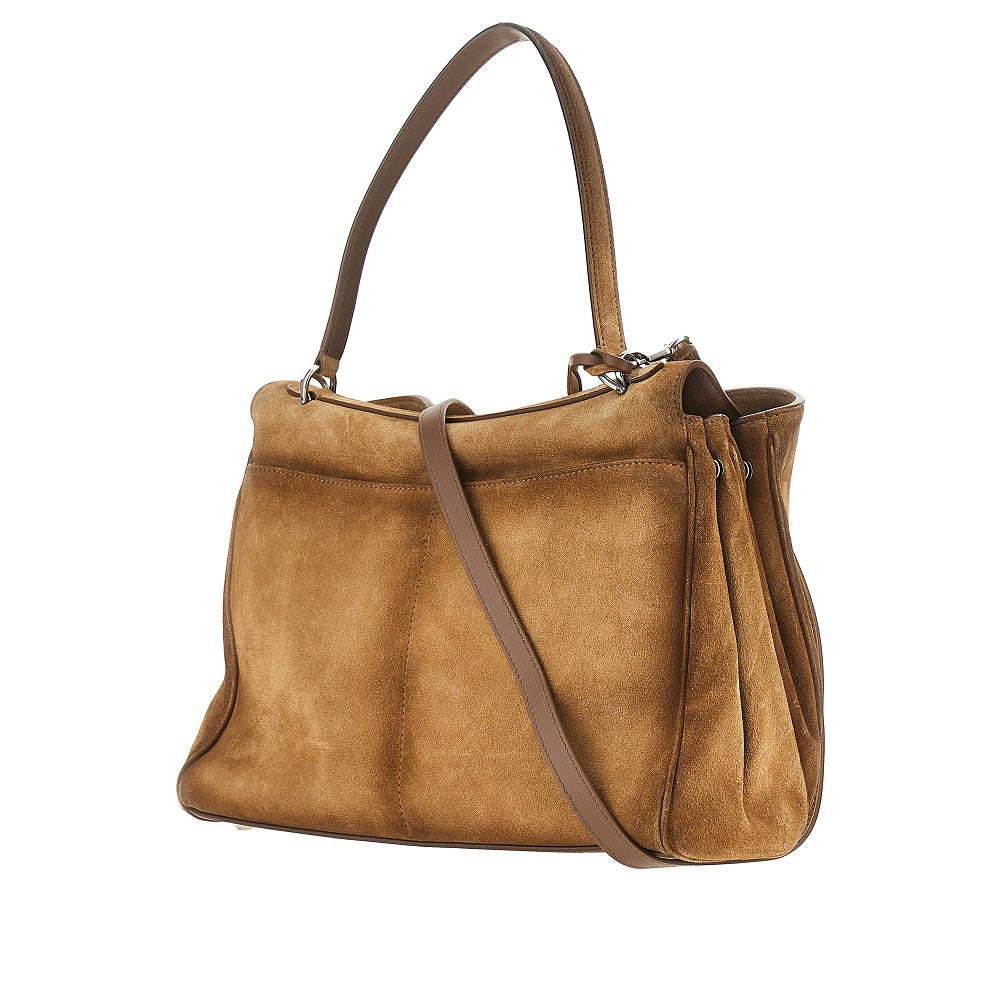 Borsa 'Rodeo' media in pelle scamosciata