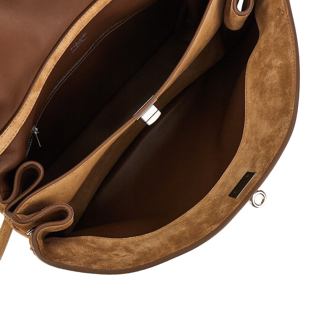 Borsa 'Rodeo' media in pelle scamosciata