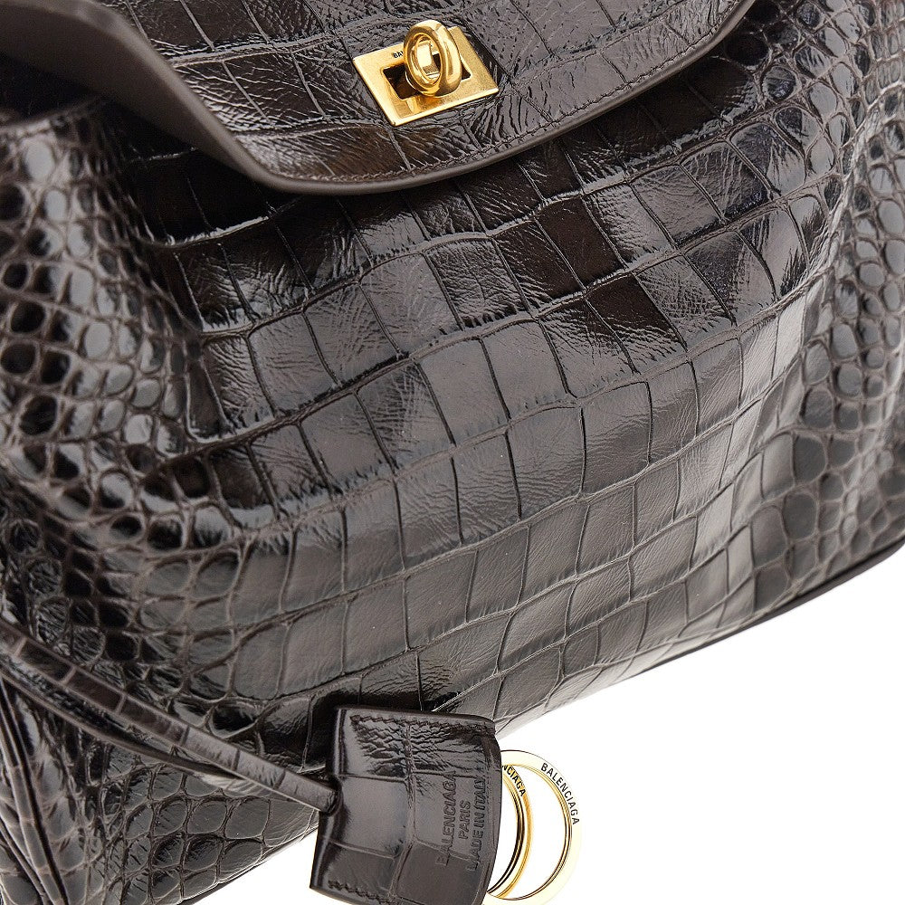 Borsa 'Rodeo' piccola in pelle stampa cocco