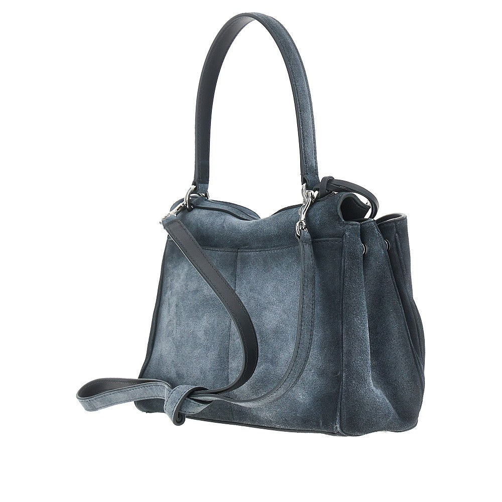 Waxed suede leather small 'Rodeo' bag
