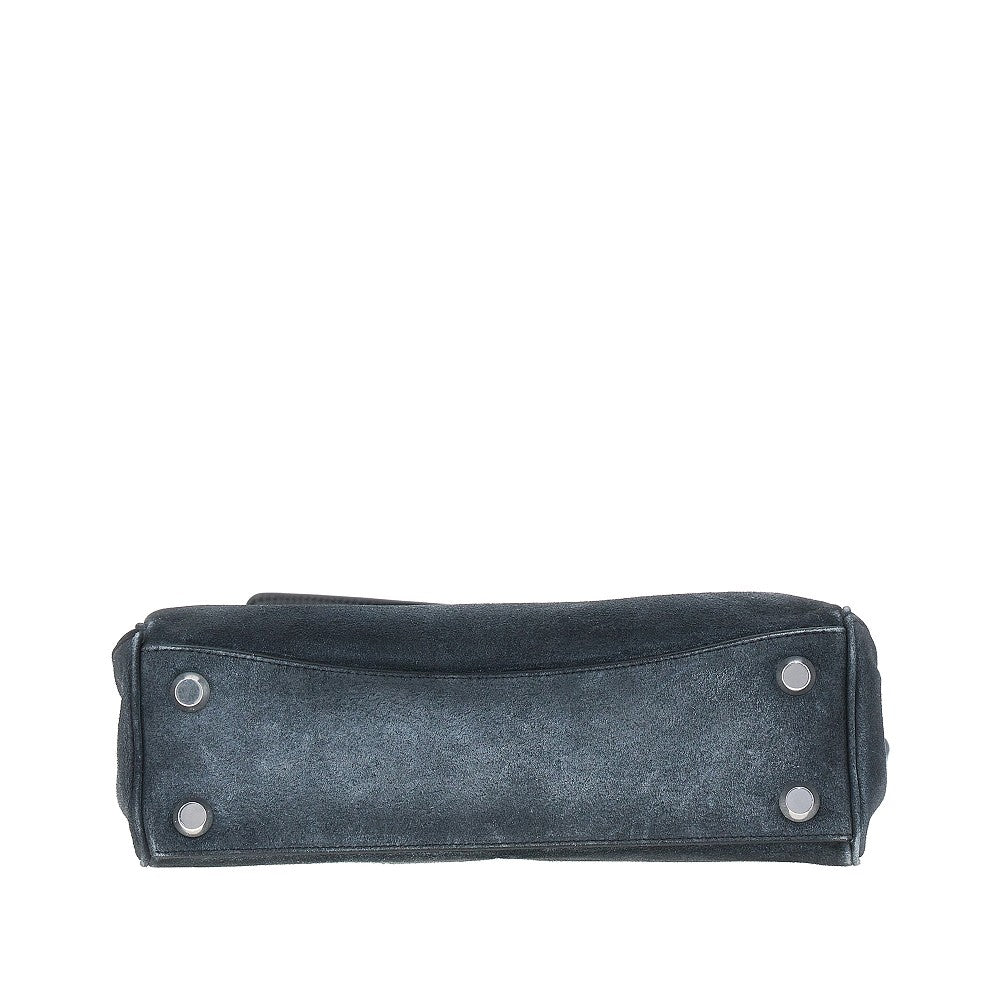 Waxed suede leather small 'Rodeo' bag