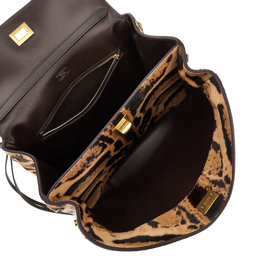 Borsa 'Rodeo' piccola in cavallino stampato