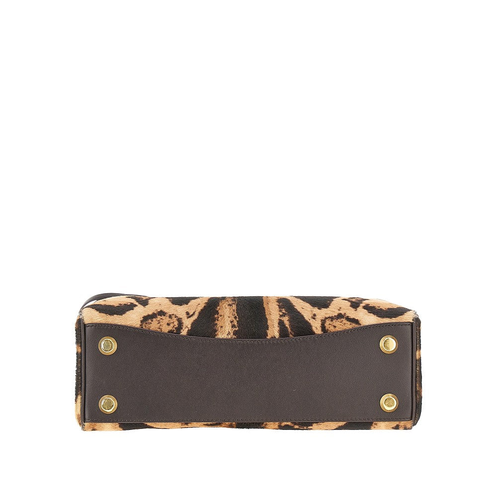 Borsa 'Rodeo' piccola in cavallino stampato