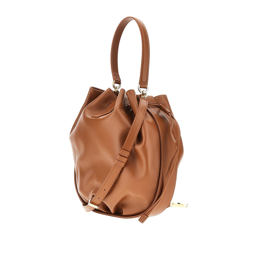 Borsa a secchiello 'Hug' in pelle