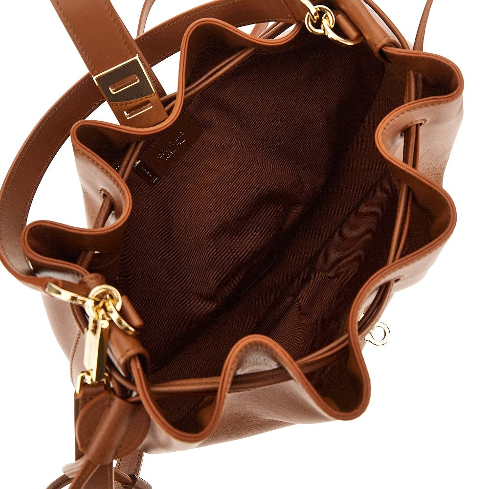 Borsa a secchiello 'Hug' in pelle