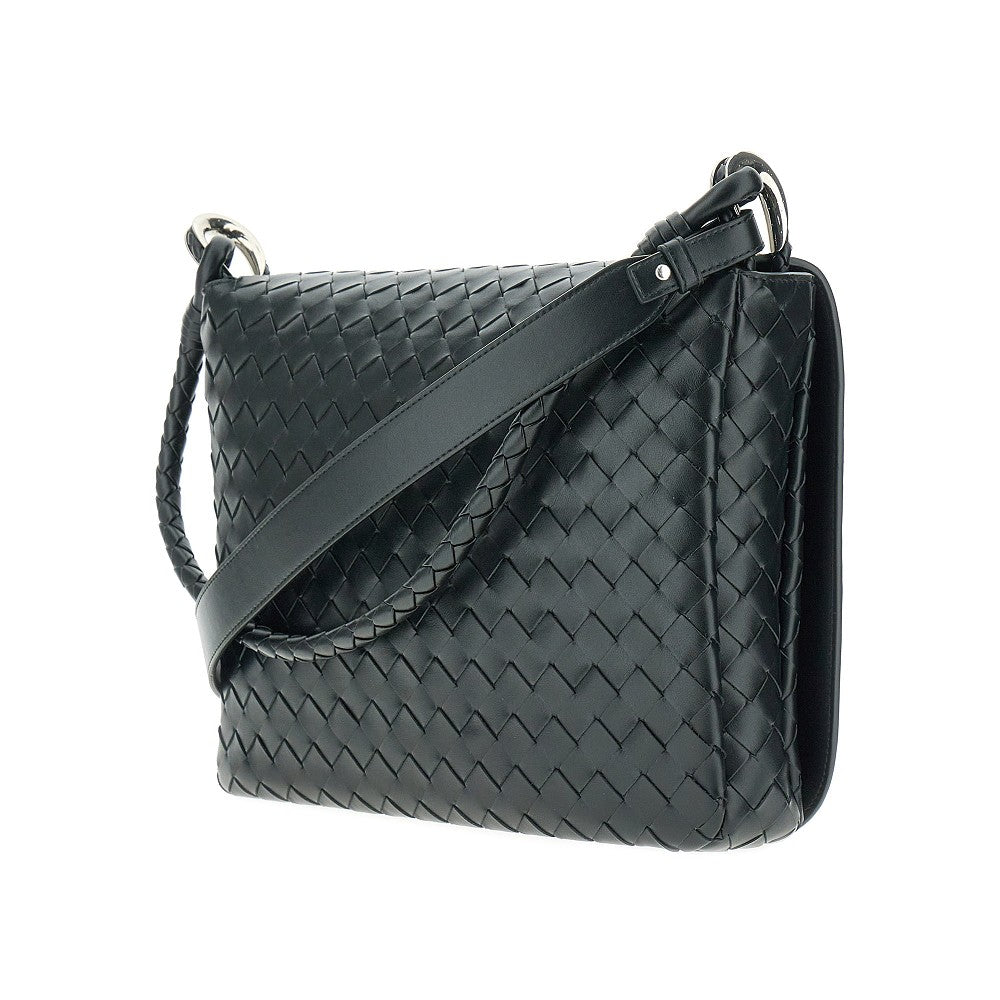 Intrecciato leather crossbody bag