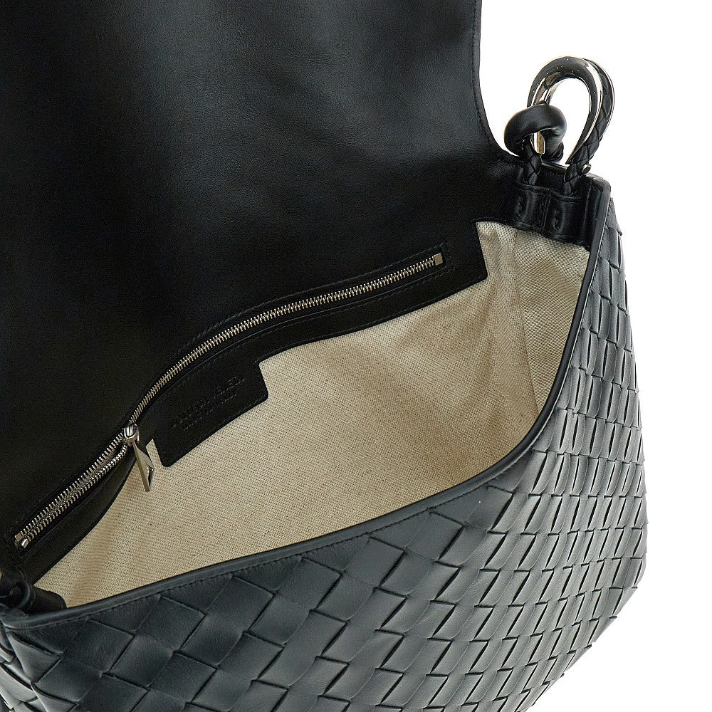 Intrecciato leather crossbody bag