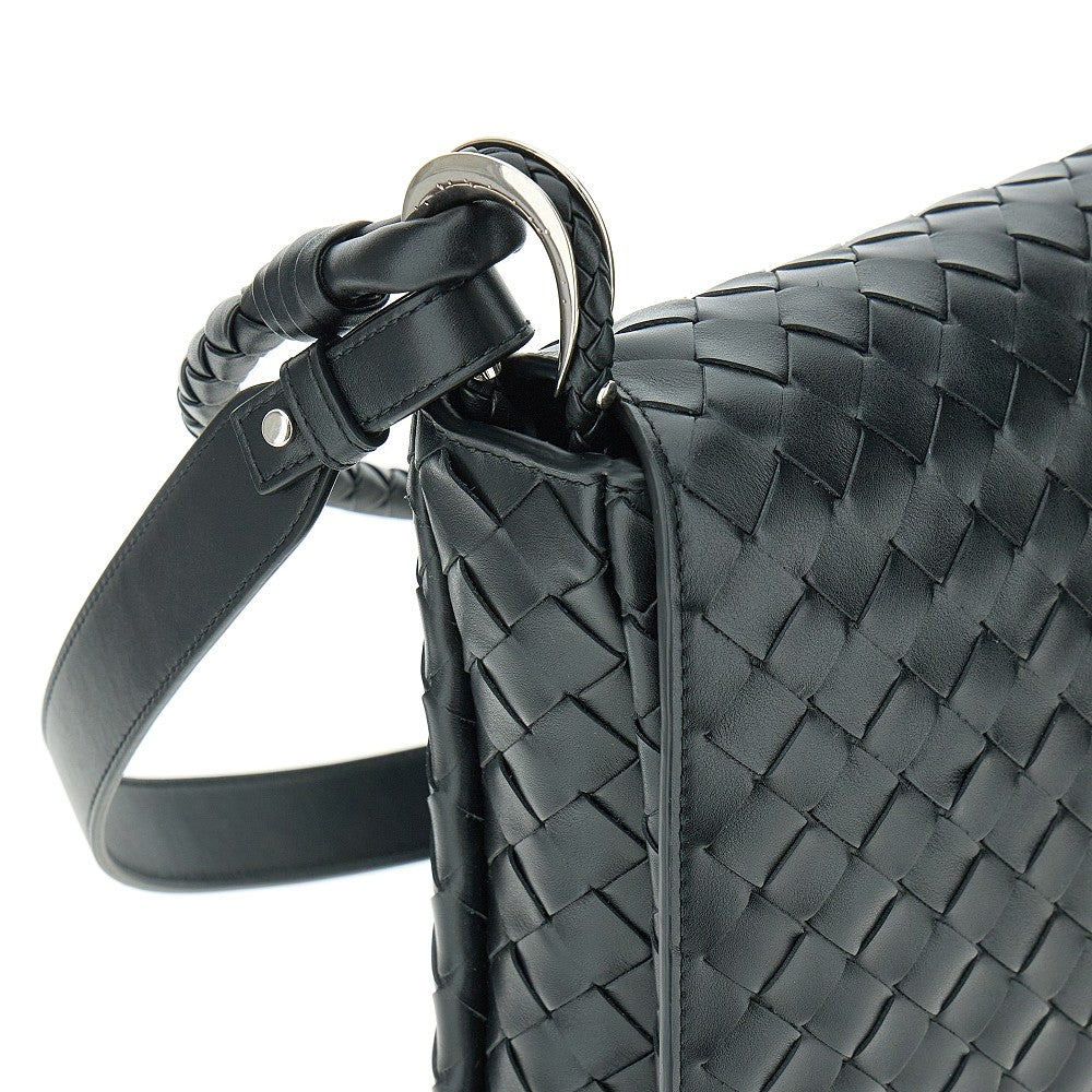 Intrecciato leather crossbody bag