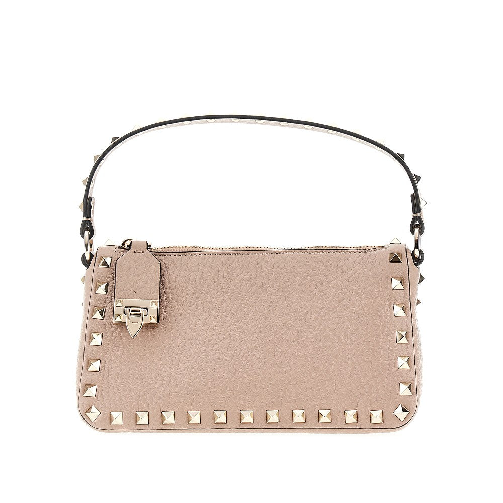 Grained leather small 'Rockstud' bag