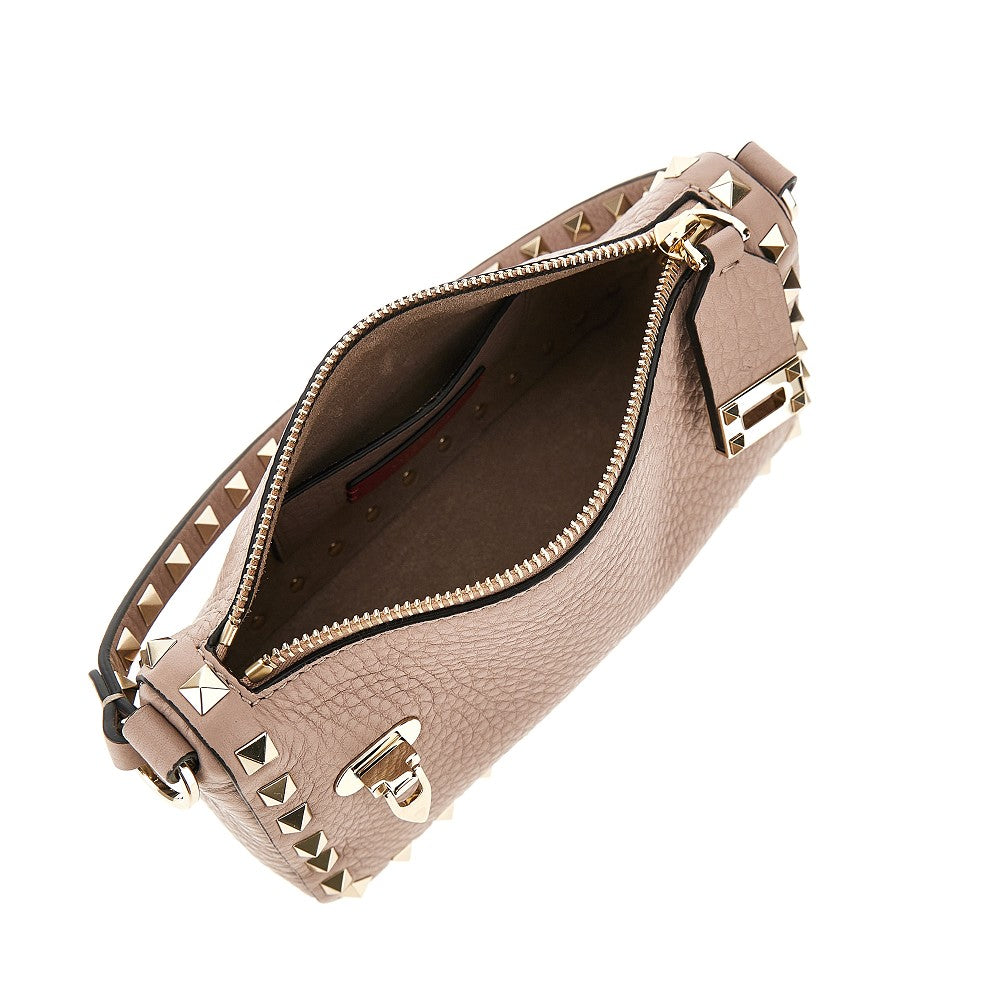 Grained leather small 'Rockstud' bag