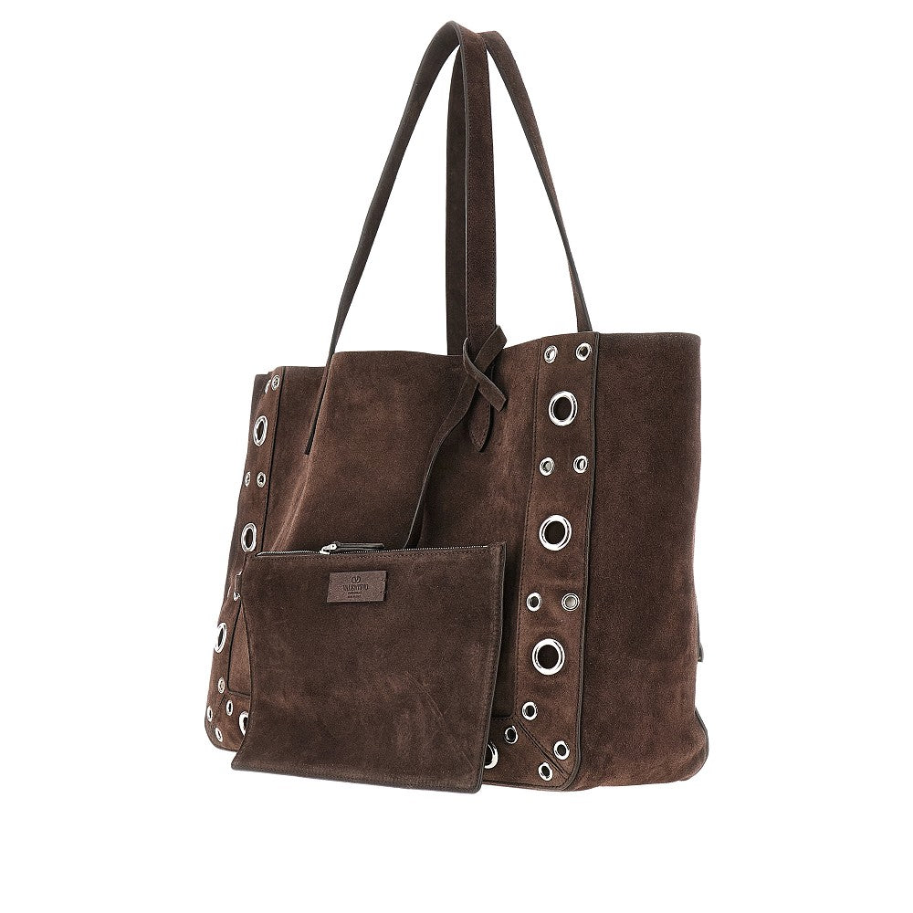 Shopping bag media 'Nellcôte' in suede