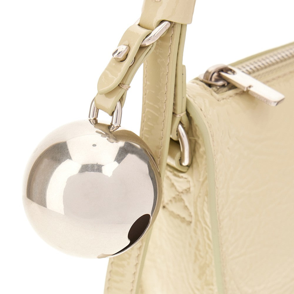 Glossy leather mini &#39;Shield&#39; bag