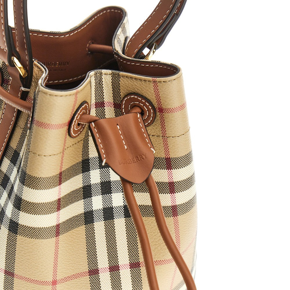 Mini bucket bag with Check motif