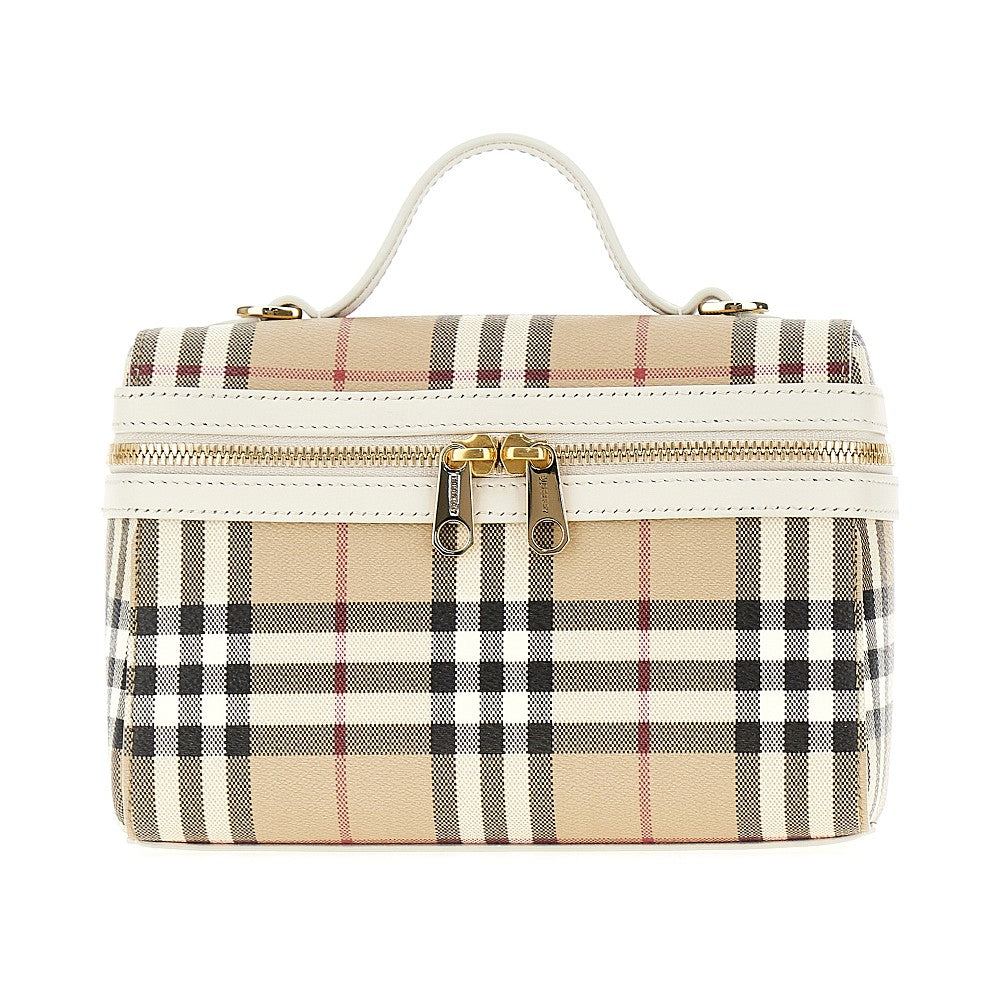 Borsa 'Vanity Check' in tela spalmata