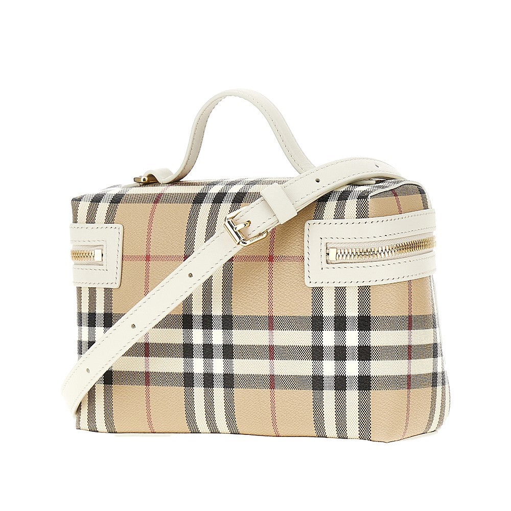 Borsa 'Vanity Check' in tela spalmata